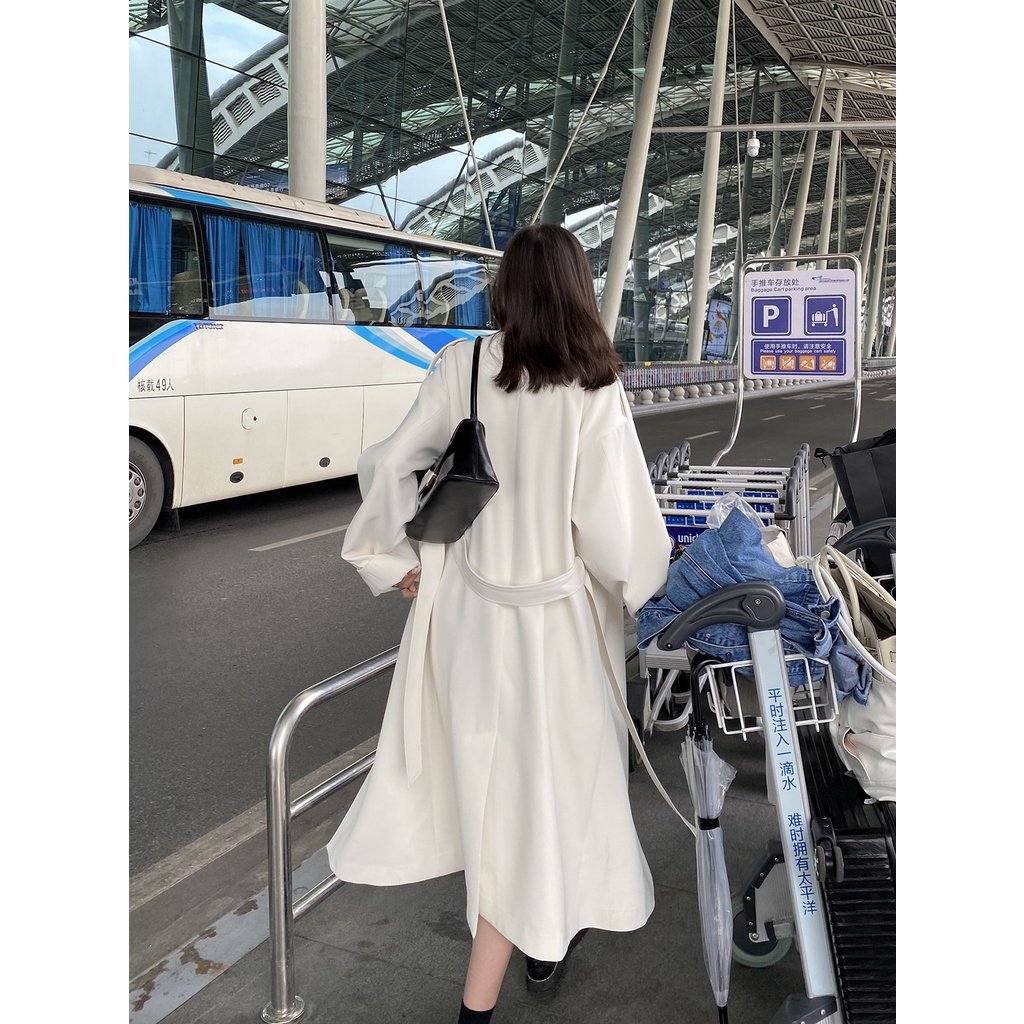 Áo Khoác Măng Tô Chất Đẹp Phong Cách Hàn Quốc Cho Nữ