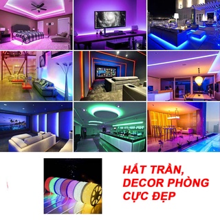 Đèn Led Dây Đôi Trang Trí ⚡𝘾𝙝𝙤̂́𝙣𝙜 𝙉𝙪̛𝙤̛́𝙘⚡ Decor phòng siêu xinh-Bán kèm nguồn cắm và băng dính điện