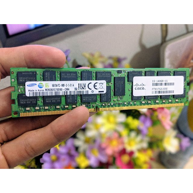 [RẺ NHẤT] Ram REG ECC DDR3 16gb buss 1866 ( Không hỗ trợ cpu Core i và H61-H81-H110)