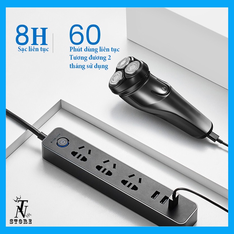 Máy cạo râu đa năng PS156，tỉa tóc mai, chống nước IPX7 [Bảo Hành 12 tháng]