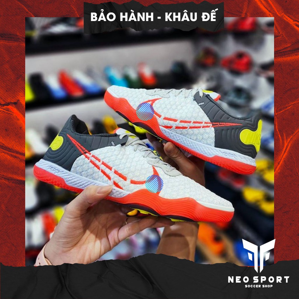 [NHIỀU MÀU] Giày Đá Bóng Futsal Lunar Gato React Bo Thun Đế IC