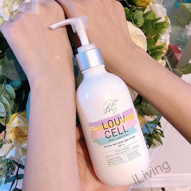 Kem dưỡng ẩm trắng da body Louv Cell Crystal Whitening Body Lotion 250ml ILIVING-LOUDTB250 | BigBuy360 - bigbuy360.vn