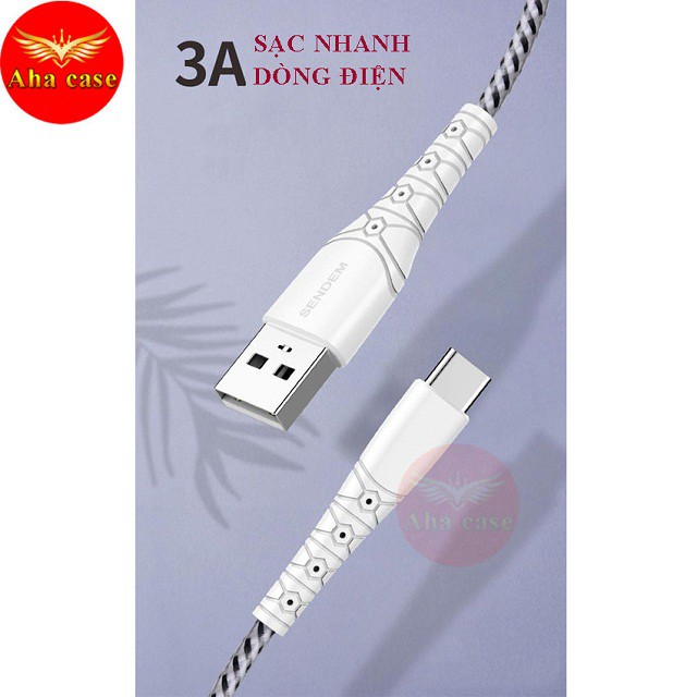 Cáp sạc điện thoại M25,chân lp,Micro Usb,dây dù chống đứt,hỗ trợ xạc nhanh 3A xịn, bảo hành 12 tháng