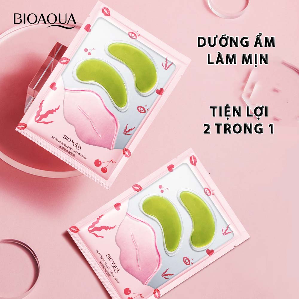 Mặt nạ môi mắt Dưỡng Ẩm Làm Mờ Quầng Thâm Trẻ Hóa Làn Da BIOAQUA nội địa trung BQMN014 | BigBuy360 - bigbuy360.vn