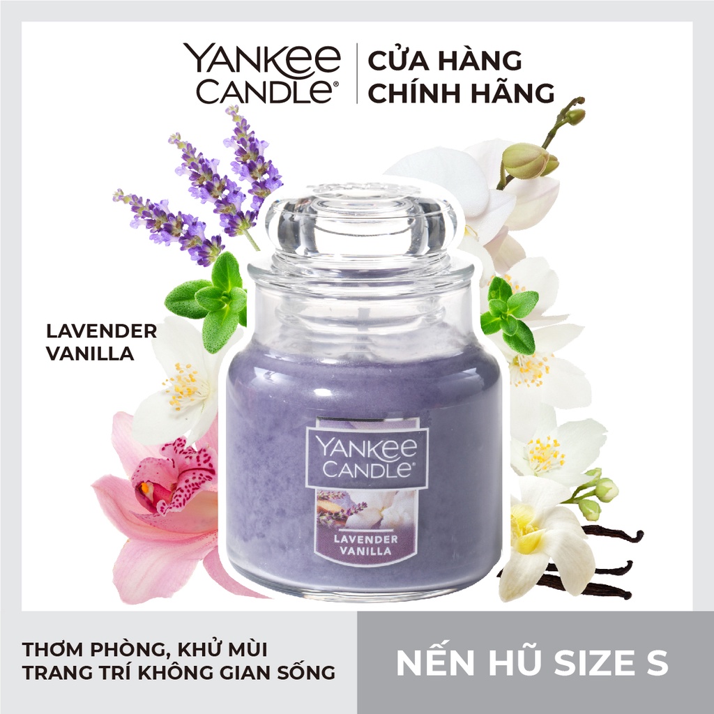 Nến hũ Yankee Candle size S - Lavender Vanilla (104g)