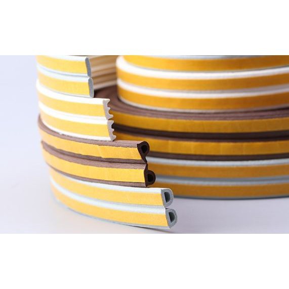 5m gioăng cao su dán type E 9x4mm cánh cửa