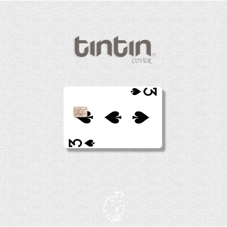 BA BÍCH NHƯỜNG TUI, ÁT CƠ -Tem Dán Thẻ ATMSticker TinTin Trang Trí Thẻ Chống Xước