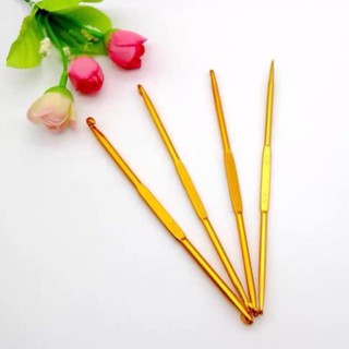 Kim móc len cuộn, len sợi 2 đầu vàng