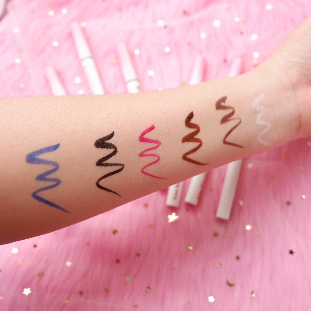 Bút kẻ mắt nước Kiss Beauty Eyeliner Colour nhiều màu, chống trôi nội địa Trung NPP Shoptido | BigBuy360 - bigbuy360.vn