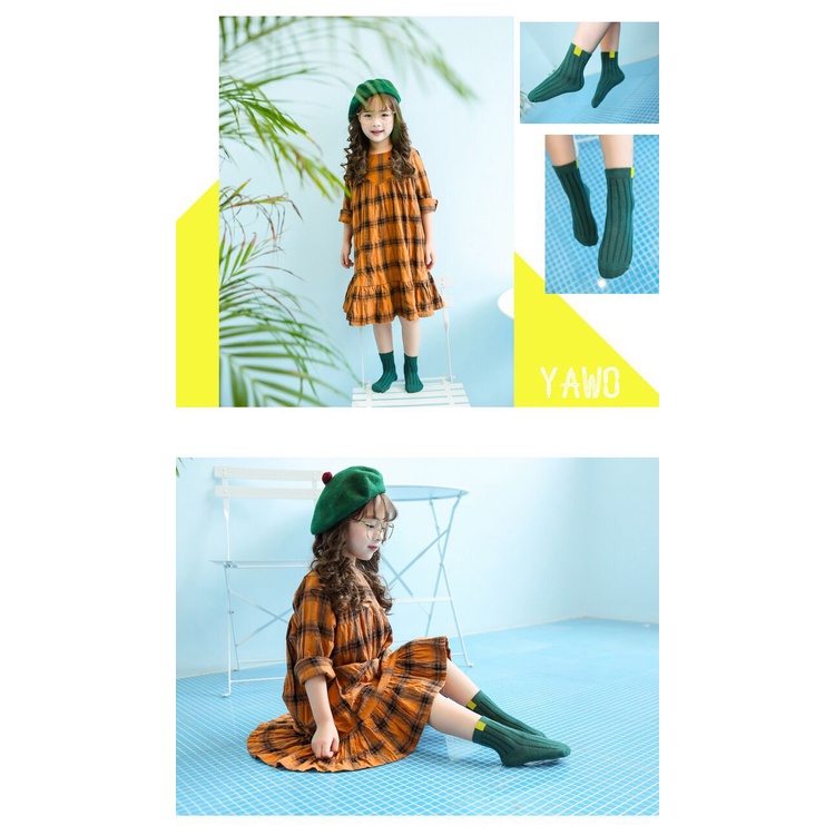Set 5 Đôi Vớ Cotton Thời Trang Thu Đông Cho Bé