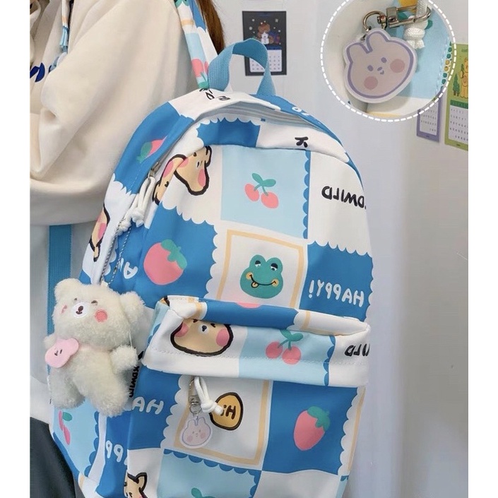 Balo đi học cute xinh xắn hoạt hình KDMI v2 🌈✨ 3 màu nhẹ nhàng 🪁 HÀNG CÓ SẴN