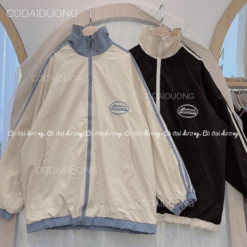 Áo Khoác Bomber Chất Thô gió 2 Lớp Unisex