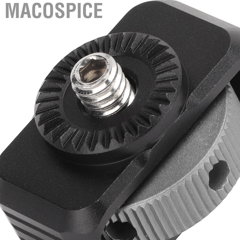 Macospice Cold Shoe Extension Bracket Mount with 1/4 Inch Screw Hole Arri Tooth