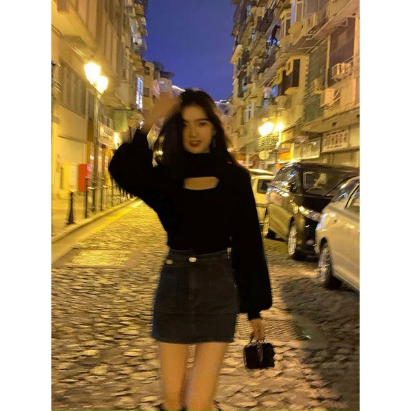 Sét Áo cặp tay dài hở ngực siêu hot  phong cách HQ (A15