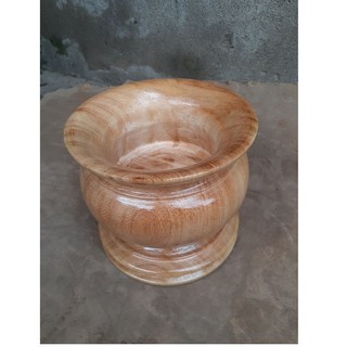 Bát nhang gỗ hương gõ14cm xcao 11cm