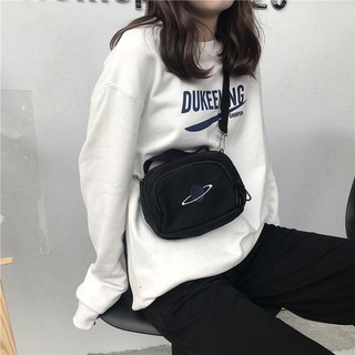 (ORDER) Túi vải Messenger đen nhỏ đeo chéo