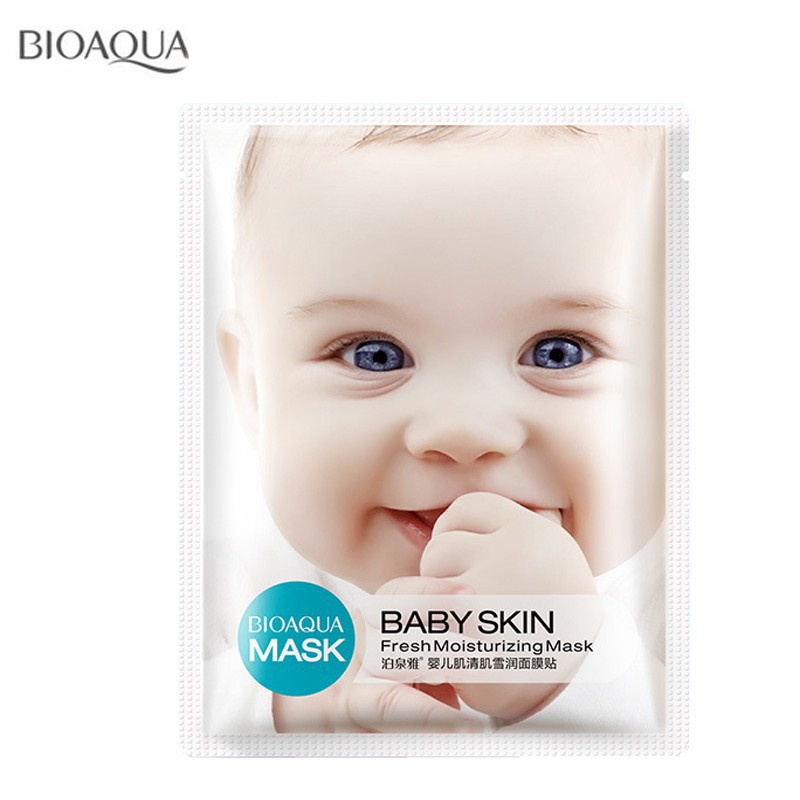 Mặt Nạ Em Bé Baby Skin Dưỡng Trắng, Cấp Ẩm, Se Khít Lỗ Chân Lông, Kiềm Dầu, Phục Hồi Da Hư Tổn