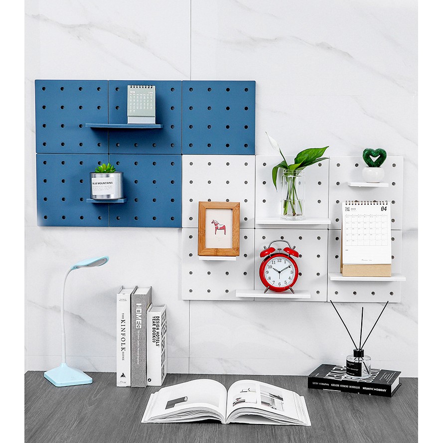 Bảng pegboard mini bảng treo lỗ trang trí , kệ treo tường đa năng FAMAHA