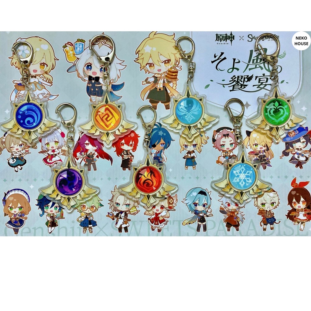 Móc khóa Vision game Genshin Impact