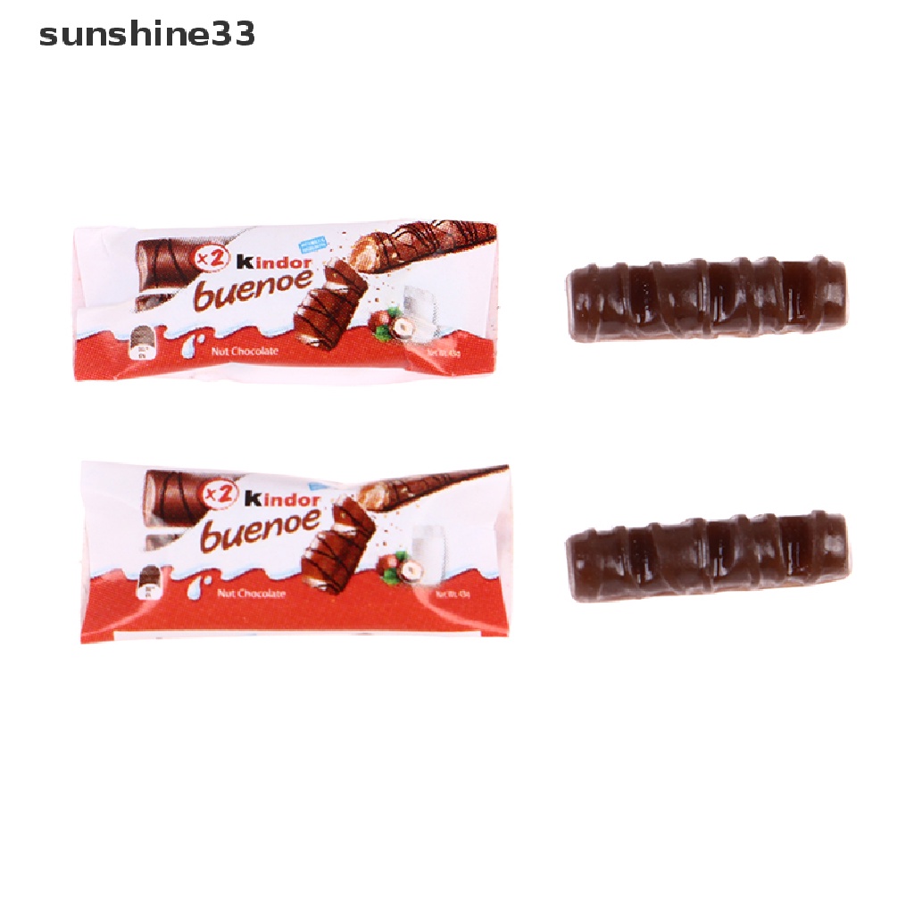 1 Bộ Mô Hình Đồ Ăn Vặt Sô Cô La Trang Trí Nhà Búp Bê Tỉ Lệ 1: 12