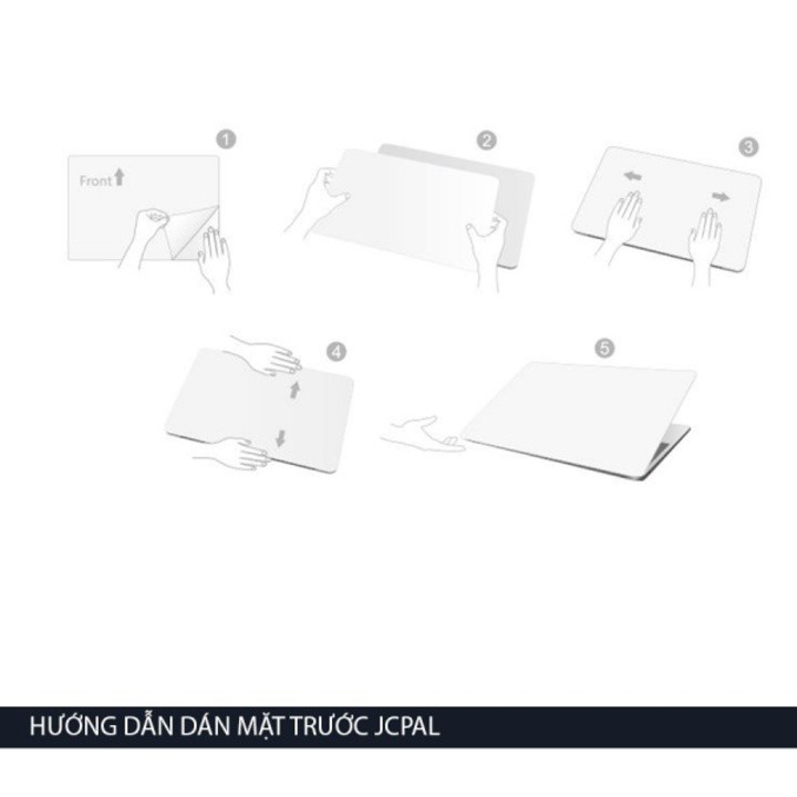 Bộ Dán Macbook Full JCPAL 5 in 1 Màu Bạc | BigBuy360 - bigbuy360.vn