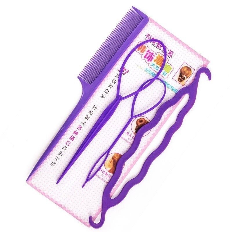 Set 4 dụng cụ hỗ trợ tạo kiểu tóc tiện lợi nhanh chóng