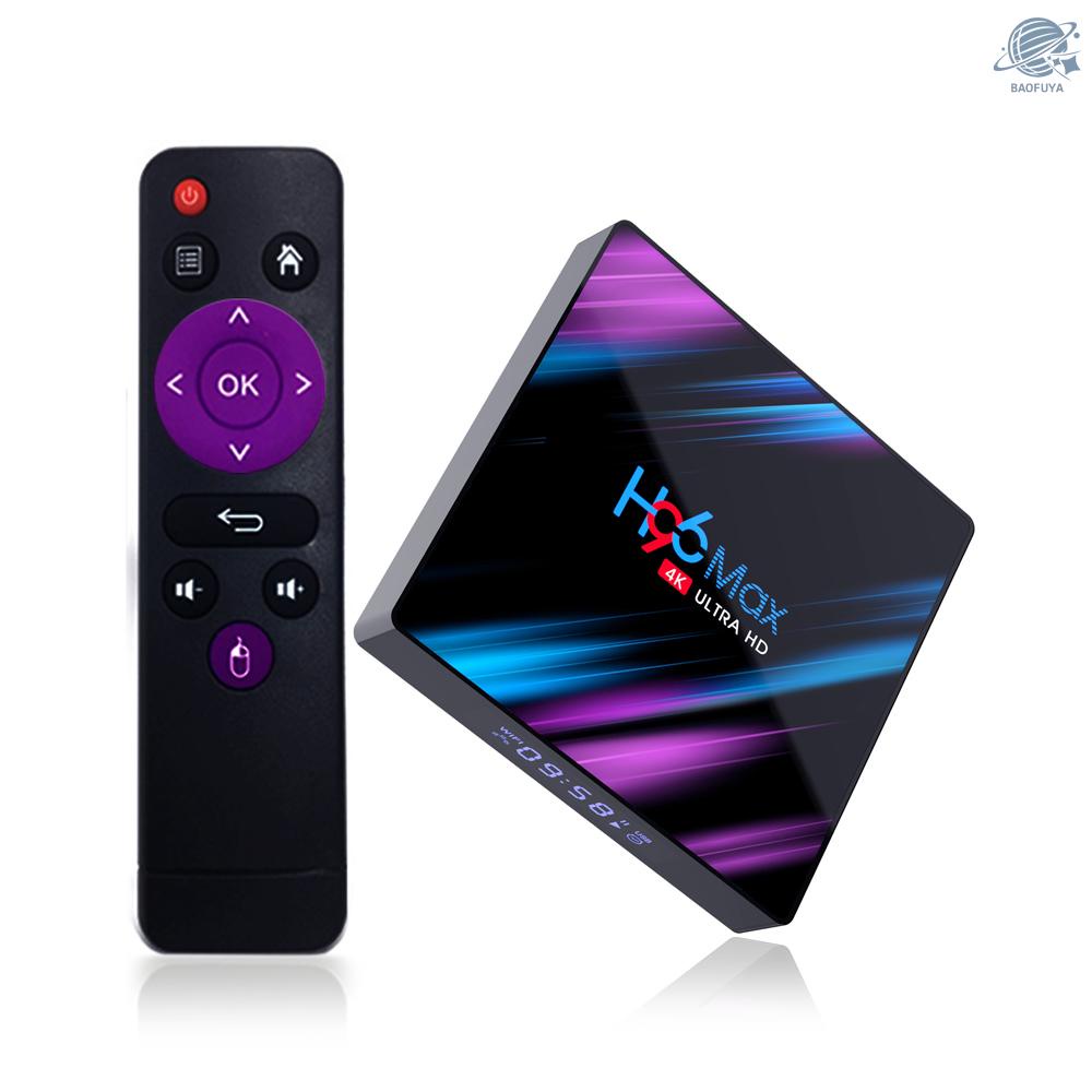 BF H96 Max Smart Android 10.0 TV Box RK3318 Quad Core 64 Bit UHD 4K VP9 H.265 4GB / 64GB 2.4G / 5G WiFi BT4.0 HD Media Player Display Screen Remote Control