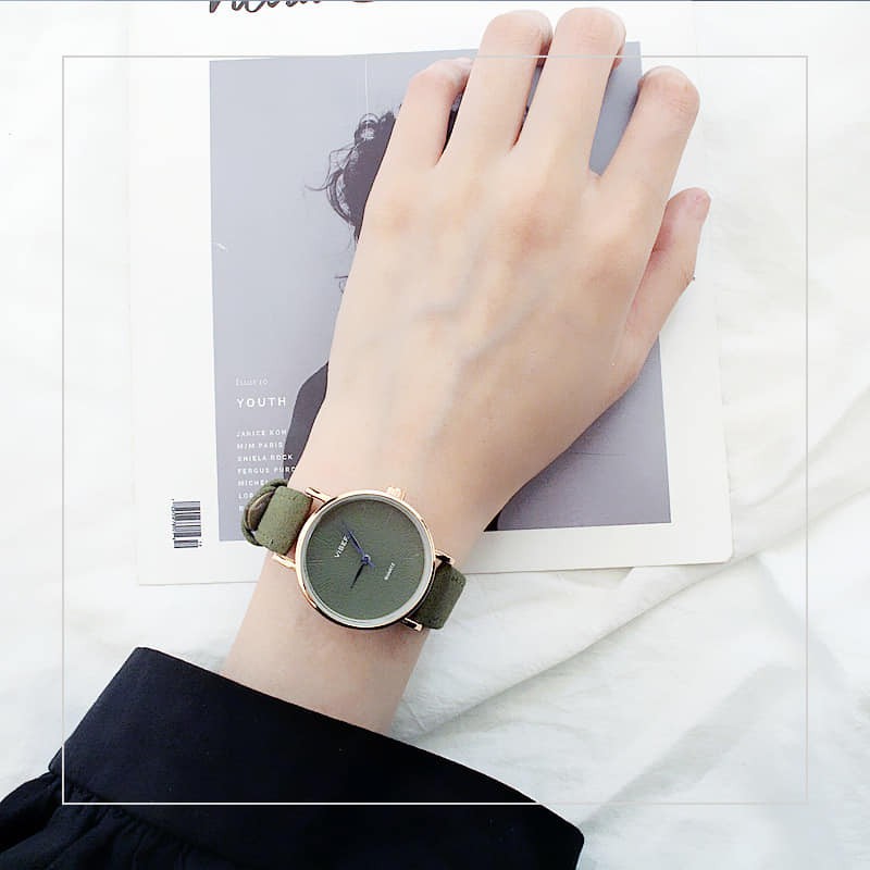 [GIÁ GỐC] Đồng hồ nữ dây da Viser thời trang ulzzang | BigBuy360 - bigbuy360.vn