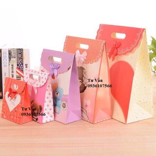[ ĐỔ SỈ 9k/Cái ] Sỉ 60 Túi giấy đựng quà có nắp A4: 32 x 24 x 10cm - CAO CẤP