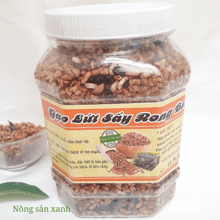 Gạo lứt rong biển 500gr - Gạo nứt sấy rong biển, giòn thơm, ăn liền, hàng loại 1 Siêu thực phẩm