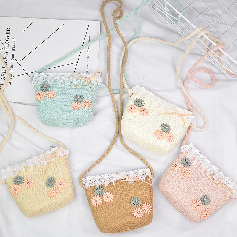 Set Mũ vành kèm Túi có dây đeo dễ thương cho bé 2- 4 tuổi