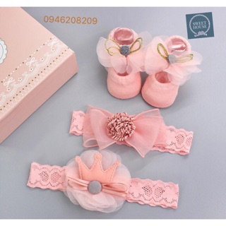 SET GIÀY VÀ BĂNG ĐÔ CHO BÉ GÁI