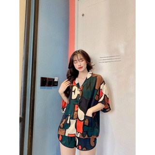 PIJAMA lụa mango lập thể CAO CẤP