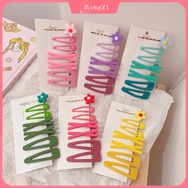 Set 7 Kẹp Tóc Nhiều Màu Sắc Thời Trang Hàn Quốc Cho Nữ