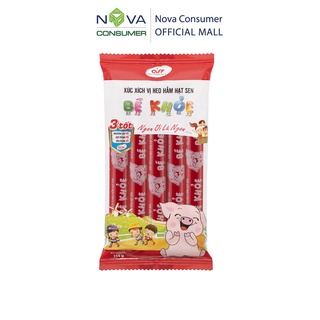 Xúc Xích Bé Khỏe Heo Hầm Hạt Sen (23g x 5 cây)