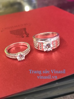Nhẫn bạc đôi