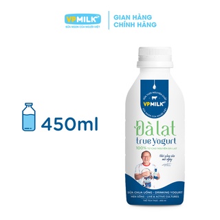 [INBOX TRƯỚC KHI MUA HÀNG] Sữa Chua Uống VPMilk Đà Lạt Fresh Yogurt 450ml