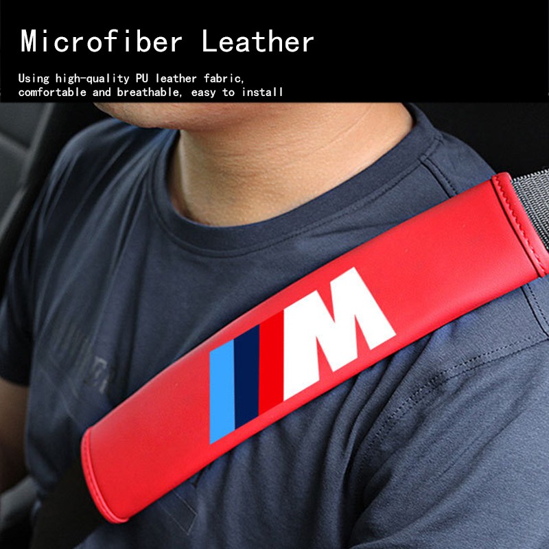 Vỏ Bọc Dây Đai An Toàn Bằng Da Cho Xe Hơi F30 E46 F10 E90 G20 E36 E39 E30 G30 E92 F20 X6 X1 X5 Z4 M3 X4 5 7 Series 320I 218I 520I 530 M40Li 740LI