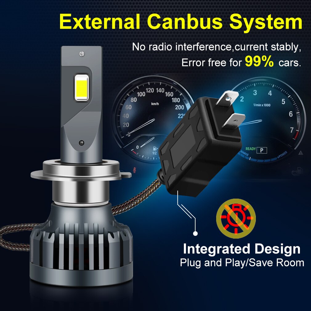 2 Đèn Pha Siêu Sáng 10000LM 6000K H1 / H3 / H4 / H7 / H8 / H9 / H11 / HB3 9005 / HB4 9006 / 9012 Cho Xe Hơi |Đèn LED Canbus Tự Động 10W 10W Chuyên Dụng Cho Xe Hơi