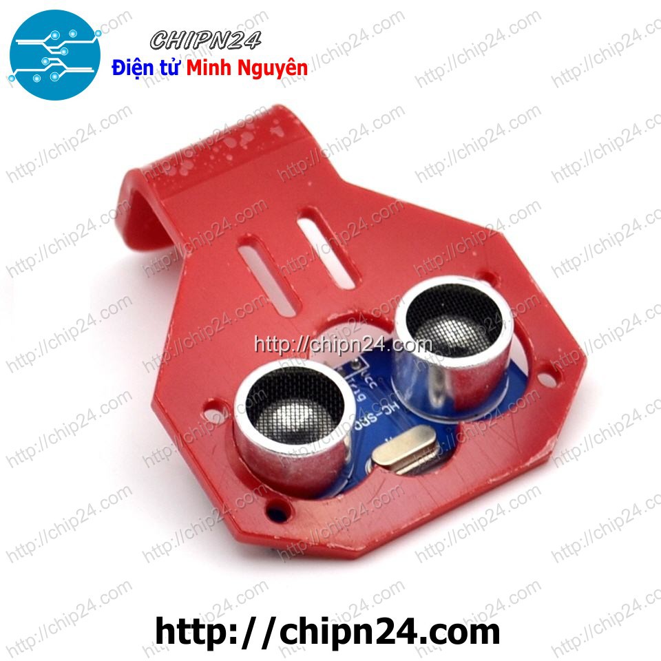 [1 pcs] Gá cảm biến siêu âm HC-SR04 SRF05 màu ĐỎ