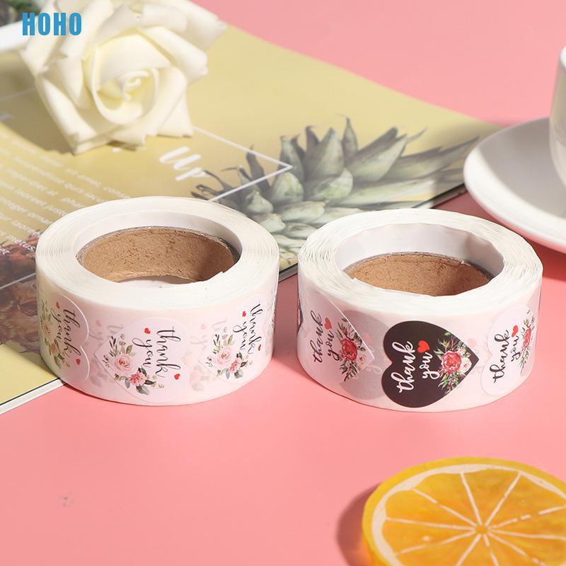Set 500 Miếng Dán Trang Trí Hình Chữ Thank You Xinh Xắn