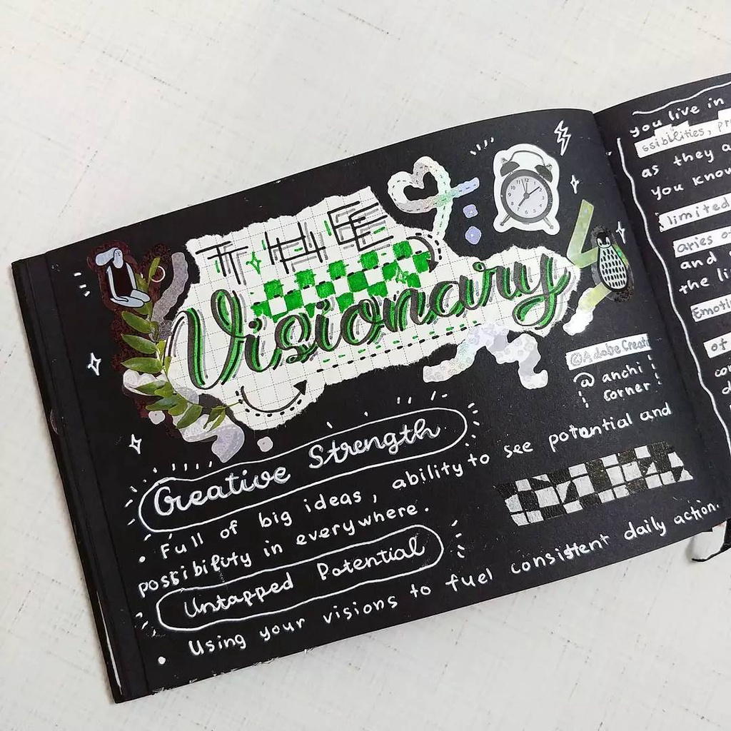 Combo BLACK JOURNAL - Bộ Sổ tay giấy đen và Bút gel trắng chuyên dụng Bullet Journal - Giao hỏa tốc