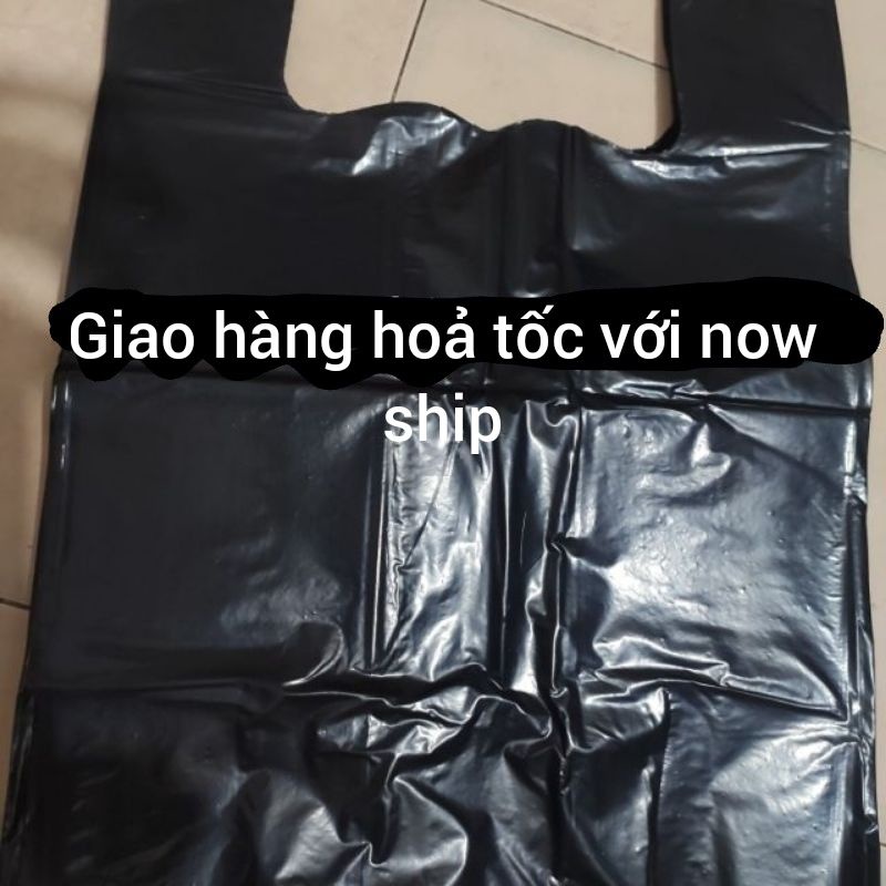 Túi đựng rác loại dày, Túi bóng đen gói hàng (1kg)