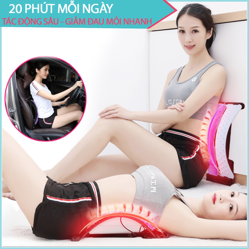 Khung nắn chỉnh cột sống chườm nóng - Thảo Dược trị liệu đau mỏi lưng nhanh hơn, cải thiện thoái hoá - thoát vị hiệu quả