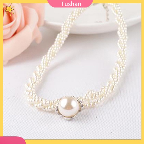 Dây chuyền nữ đính ngọc trai giả sang trọng gợi cảm