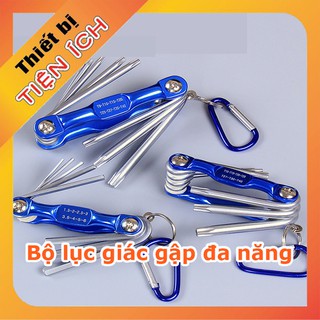 Bộ lục giác gập đa năng cầm tay 8 chi tiết hàng cao cấp công nghệ