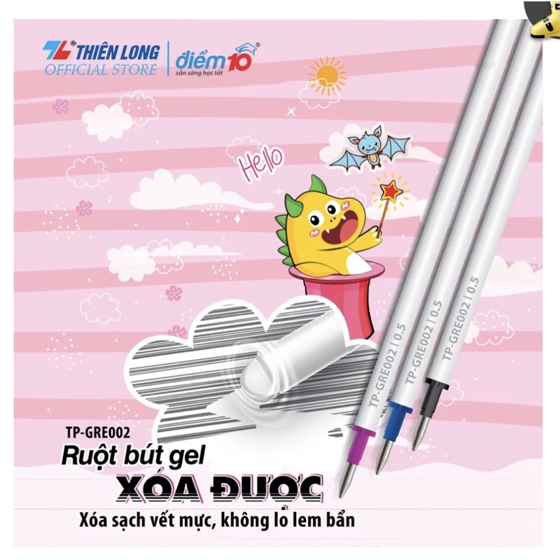 Ruột bút gel xoá được TP-GRE002 Thiên Long hộp 40 cái
