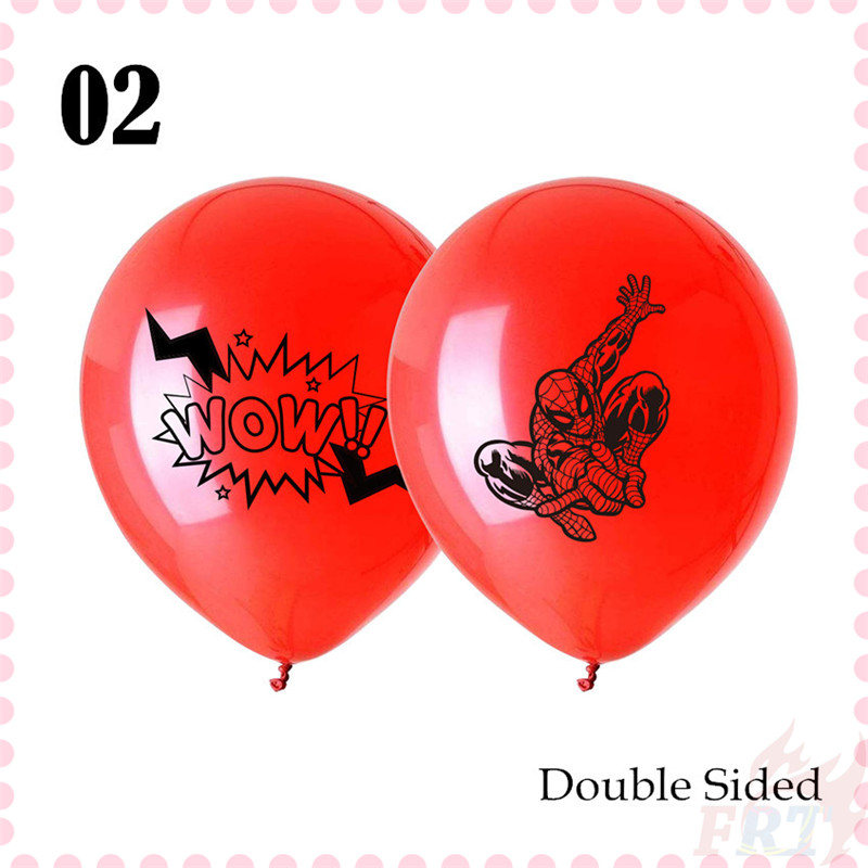 Bong bóng latex in hình siêu anh hùng Marvel &amp; DC trang trí tiệc kích thước 12inch