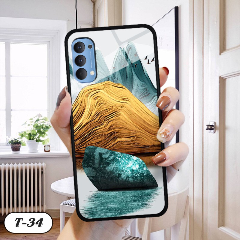 Ốp kính 3D Oppo Reno 4