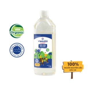 Dầu dừa tinh khiết Organic Vietcoco - Chai 1 lít